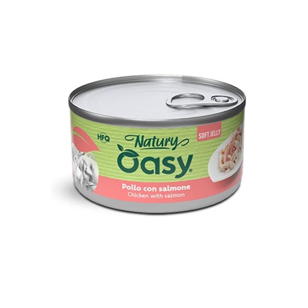 Oasy - Cat Adult Natury Pollo Con Salmone Soft Jelly