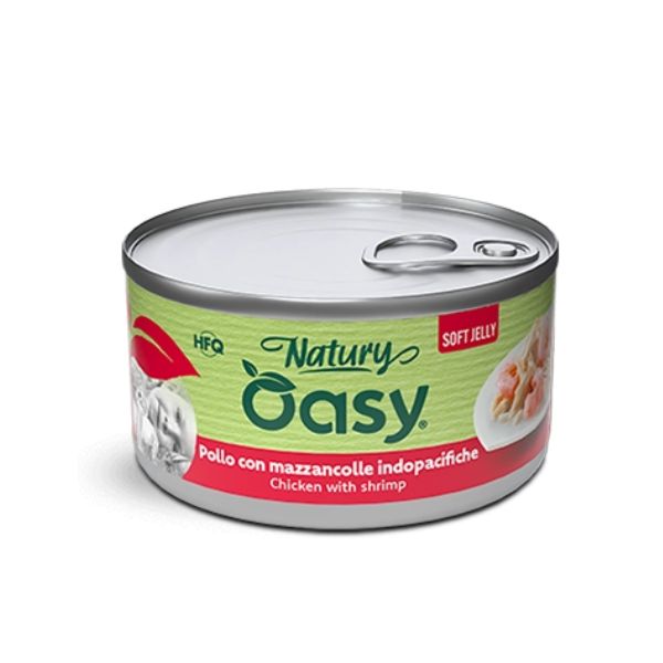 Oasy - Cat Adult Natury Pollo Con Mazzancolle Soft Jelly
