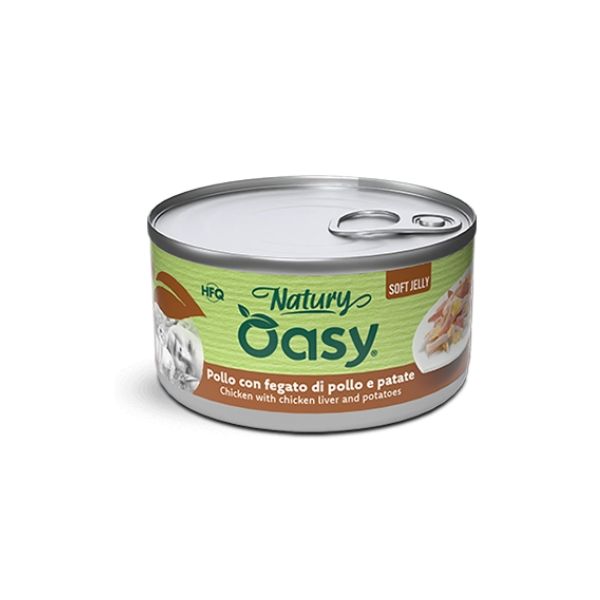 Oasy - Cat Adult Natury Pollo Con Fegato E Patate Soft Jelly