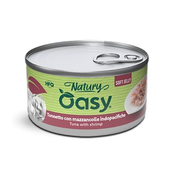 Oasy - Cat Adult Natury Tonnetto Con Mazzancolle Soft Jelly