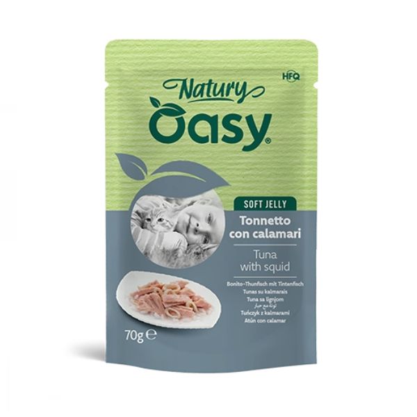 Oasy - Cat Natury Tonnetto Con Calamari Soft Jelly