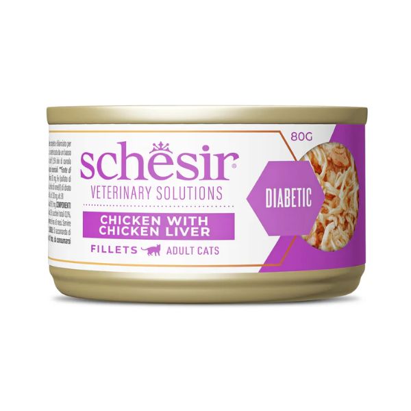Schesir - Veterinary Solutions Diabetic Pollo Con Fegato Di Pollo Per Gatti