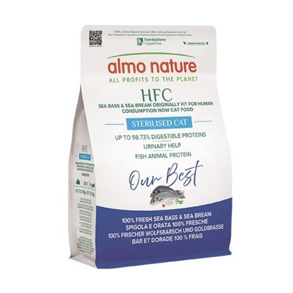 Almo Nature - HFC Dry Cat Adult Sterilizzato Spigola E Orata