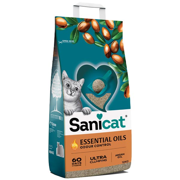 Sanicat - Lettiera Essential Ultra Cream all' Argan