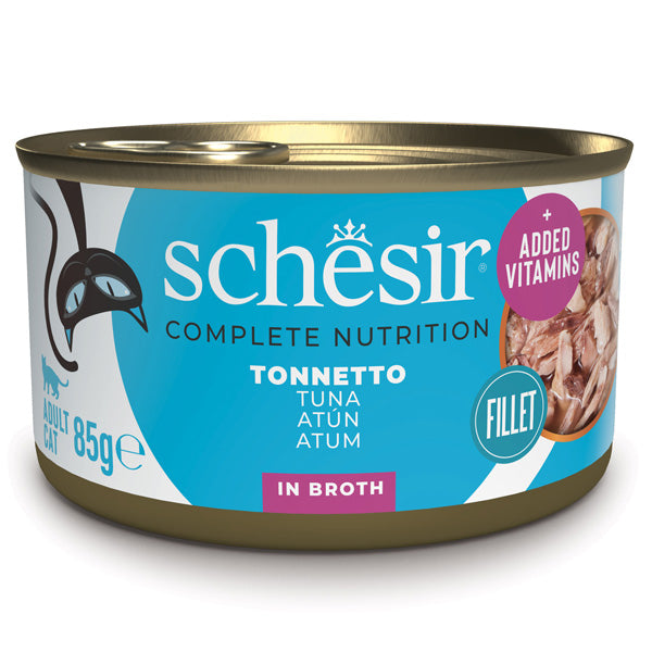 Schesir - Complete Nutrition Per Gatti Adulti Filetti in Brodo Tonnetto