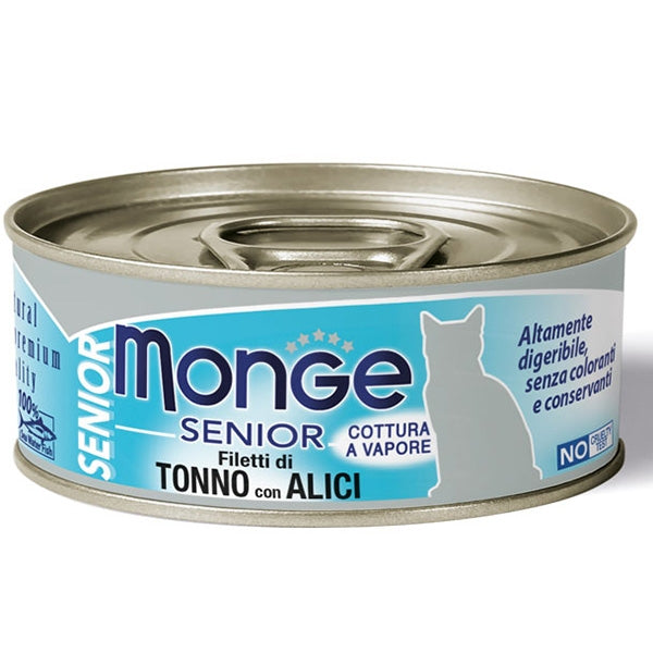 Monge - Natural Superpremium Jelly Senior Filetti di Tonno e Alici