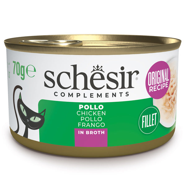 Schesir - Complements Per Gatti Adulti Filetti In Brodo Con Pollo
