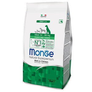 Monge - Natural Superpremium Maxi Puppy & Junior Ricco di Pollo