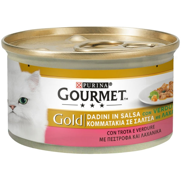 Purina - Gourmet Gold Dadini in Salsa con Verdure, con Trota e Verdure