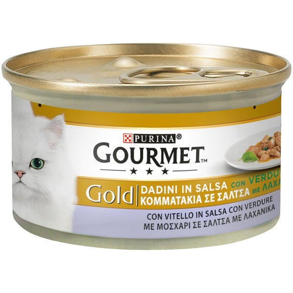 Purina - Gourmet Gold Dadini in Salsa con Verdure, con Vitello in Salsa con Verdure