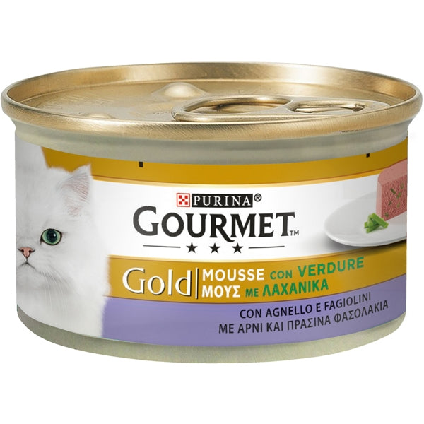 Purina - Gourmet Gold Mousse con Verdure, con Agnello e Fagiolini