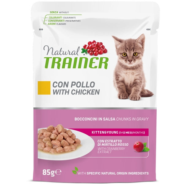 Trainer - Natural Kitten & Young Pollo Bocconcini in Salsa