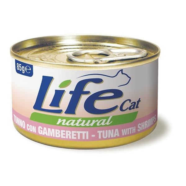 Life Pet Care - Life Cat Natural Tonno con Gamberetti