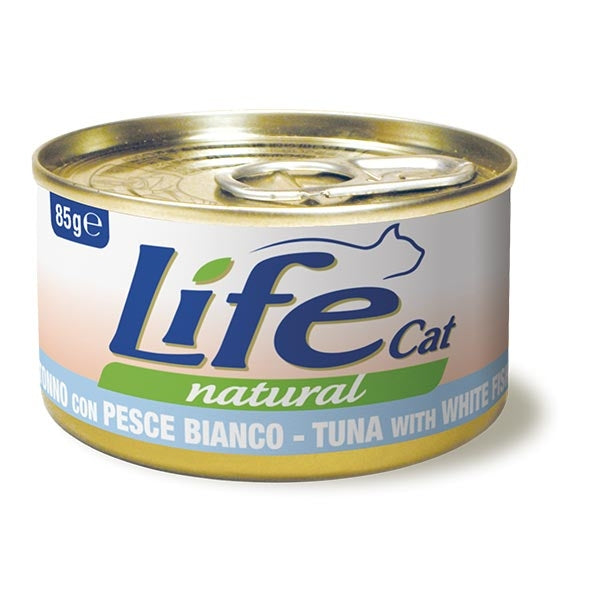 Life Pet Care - Life Cat Natural Tonno con Pesce Bianco