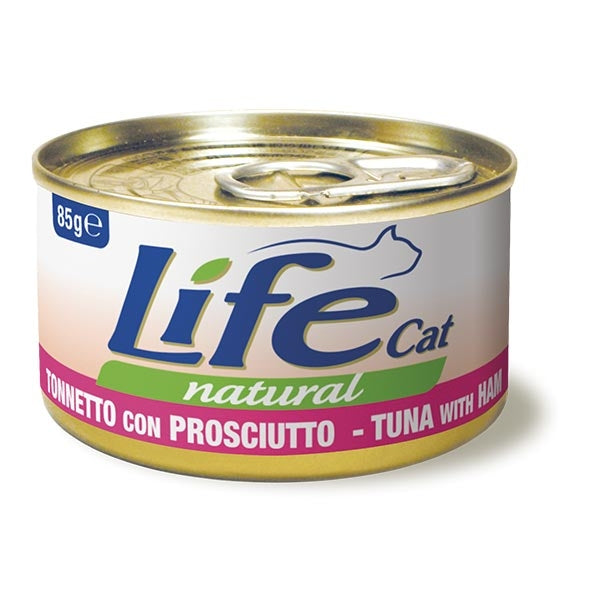 Life Pet Care - Life Cat Natural Tonnetto con Prosciutto