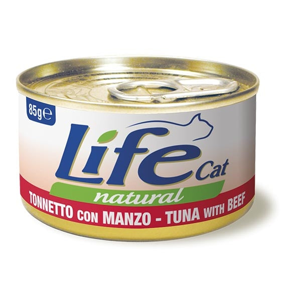 Life Pet Care - Life Cat Natural Tonnetto con Manzo