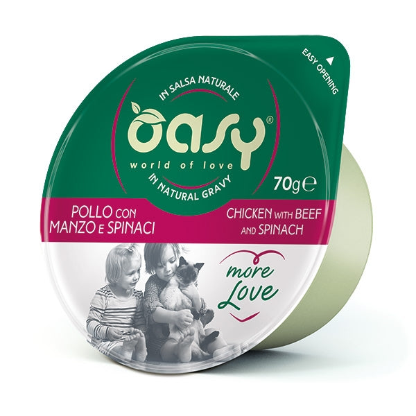 Oasy - More Love Pollo con Manzo e Spinaci