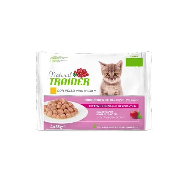 Trainer - Natural Feline Flowpack Kitten & Young con Pollo Fresco