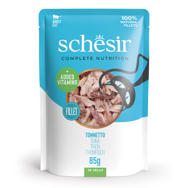 Schesir - Complete Nutrition Per Gatti Adulti Filetti in Gelatina Tonnetto