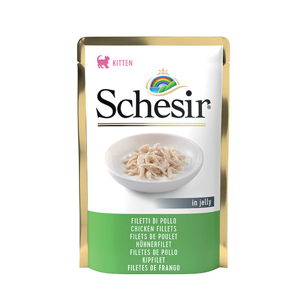 Schesir - Filetti Pollo per Gattini Kitten in Gelatina