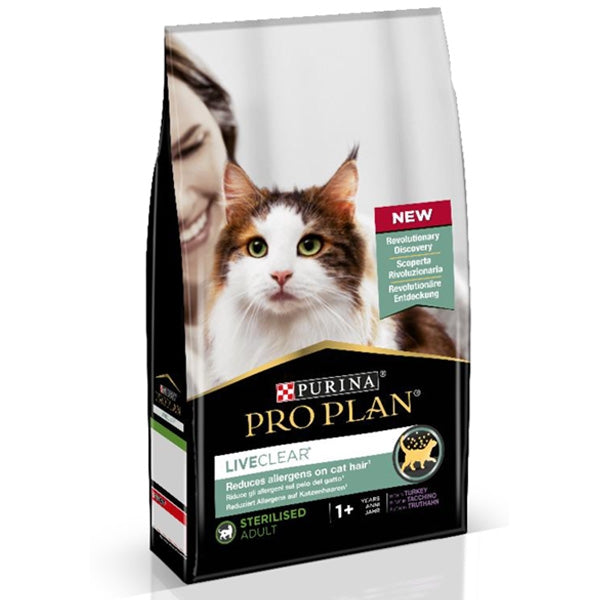 Purina - PRO PLAN Liveclear Gatti Adulti Sterilizzati Ricco in Tacchino