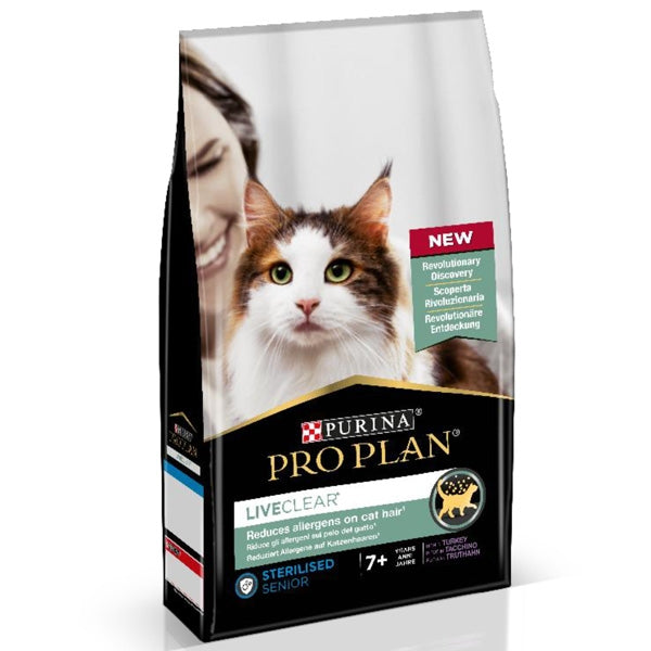 Purina - PRO PLAN Liveclear Gatti Anziani Sterilizzati Ricco in Tacchino
