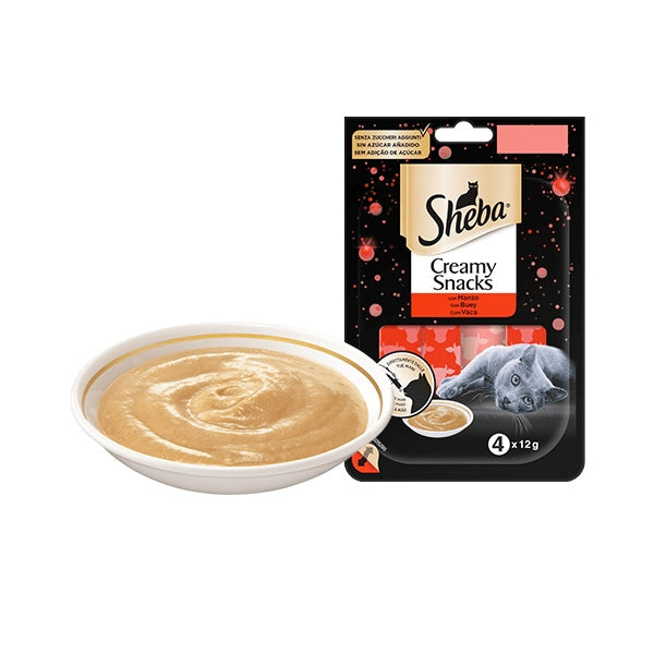 Sheba - Creamy Snacks con Manzo
