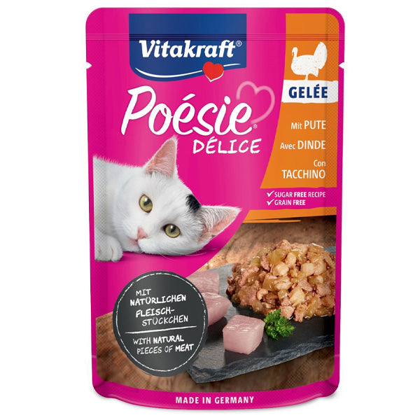 Vitakraft - Poesie Delice Gelee con Tacchino