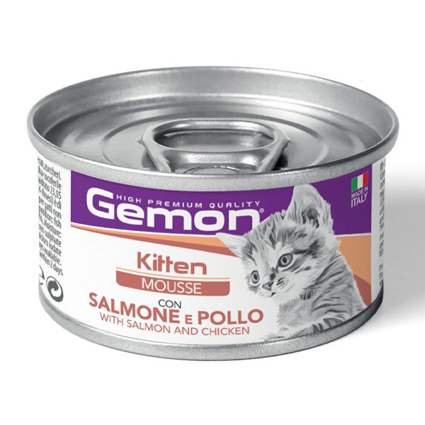 Gemon - Cat Kitten Mousse con Salmone e Pollo