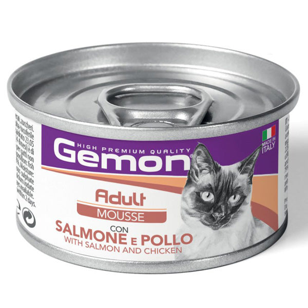 Gemon - Cat Adult Mousse con Salmone e Pollo