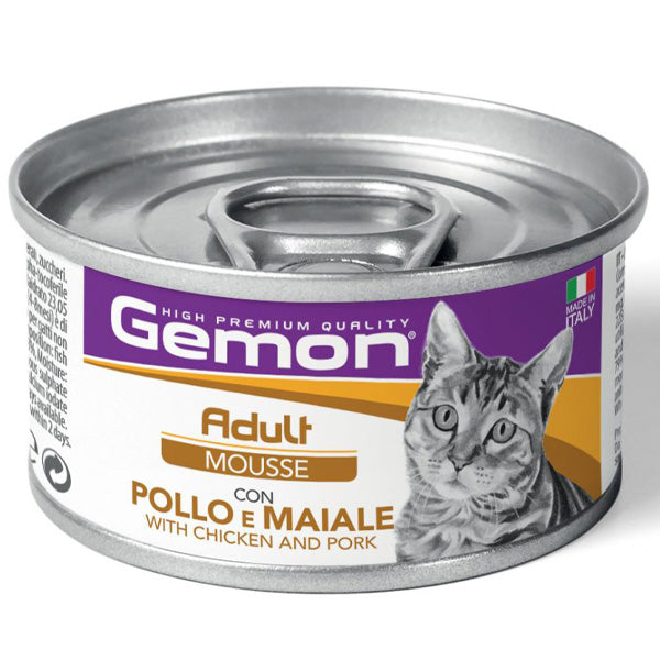 Gemon - Cat Adult Mousse con Pollo e Maiale