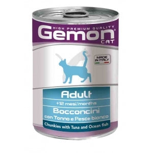 Gemon - Adult Bocconcini con Tonno e Pesce Bianco