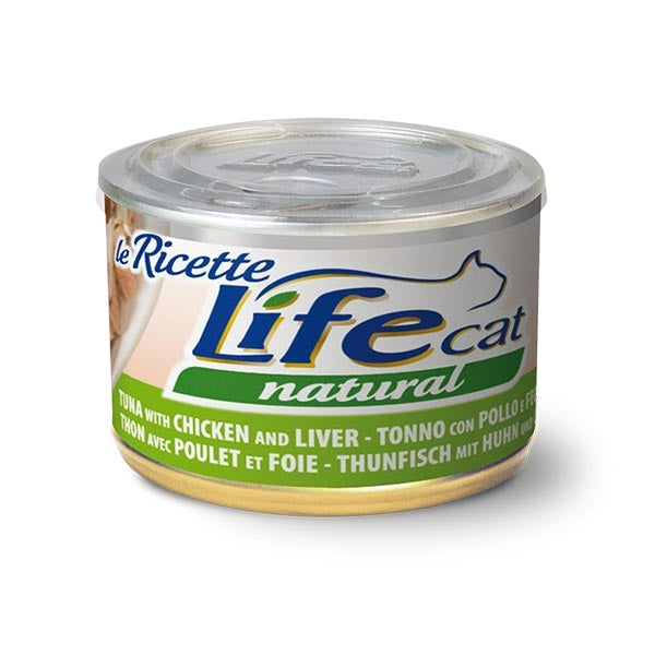 Life Pet Care - Life Cat Le Ricette Tonno con Pollo e Fegatini di Pollo