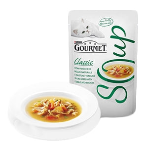 Purina - Gourmet Soup con Fiocchi di Pollo Naturale e Gustose Verdure