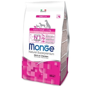 Monge - Natural Superpremium Extra Small Puppy & Junior Ricco di Pollo