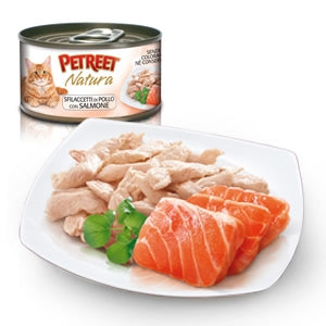 Petreet - Natura Sfilaccetti di Pollo con Salmone