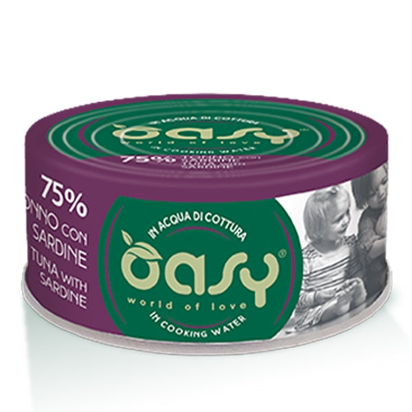 Oasy - More Love Tonno con Sardine in Acqua di Cottura