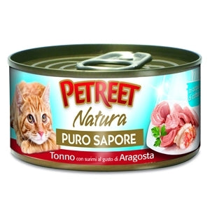 Petreet - Natura Puro Sapore Tonno con Surimi gusto Aragosta