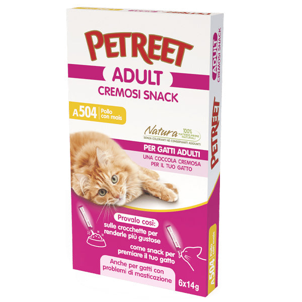 Petreet - Natura Cremosi Snack Pollo con Mais