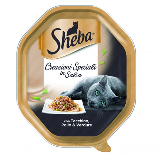 Sheba - Creazioni Speciali in Salsa con Tacchino Pollo e Verdure