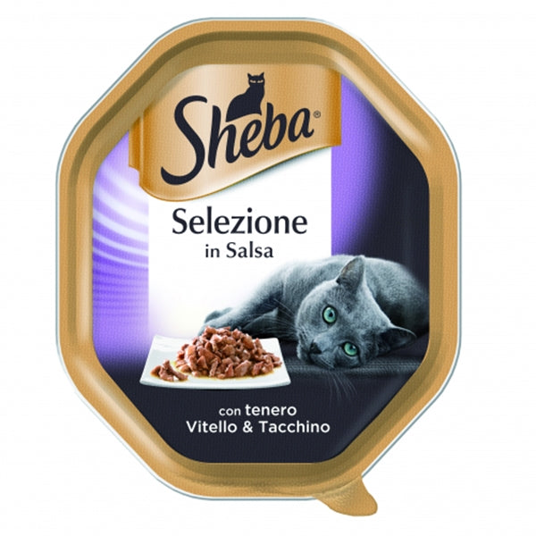Sheba - Selezione in Salsa con Tenero Vitello e Tacchino