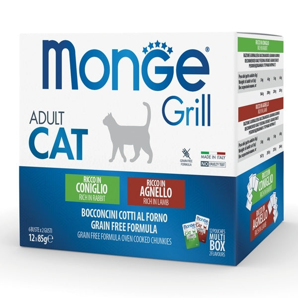 Monge - Grill Adult Multibox Mix Coniglio - Agnello