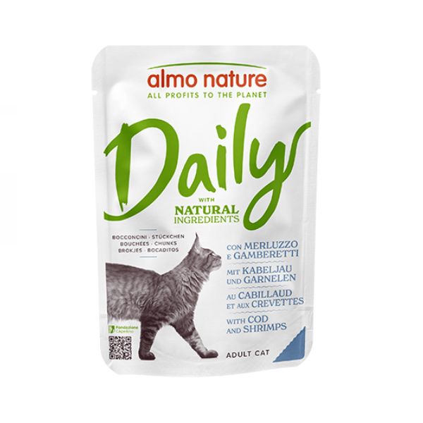 Almo Nature - Daily Menu con Merluzzo e Gamberetti