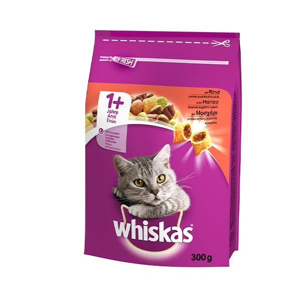 Whiskas - 1+ Croccantini con Manzo