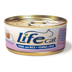 Life Pet Care - Life Cat Natural Tonno, Riso con Salmone