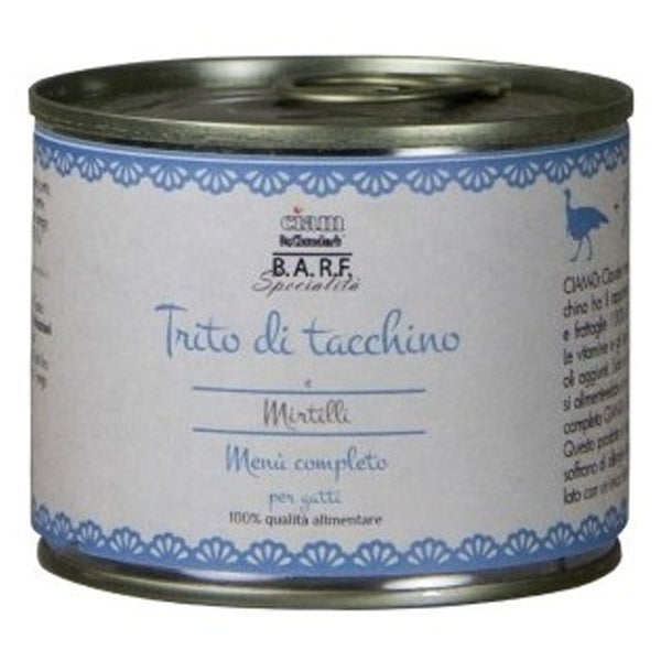 Dr Clauder's - Barf Menu Completo Trito di Tacchino per Gatti