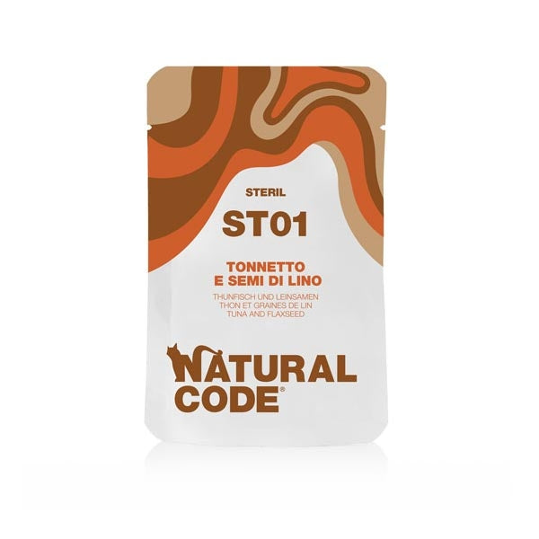 Natural Code - ST01 Tonnetto e Semi di Lino Gatti Sterilizzati