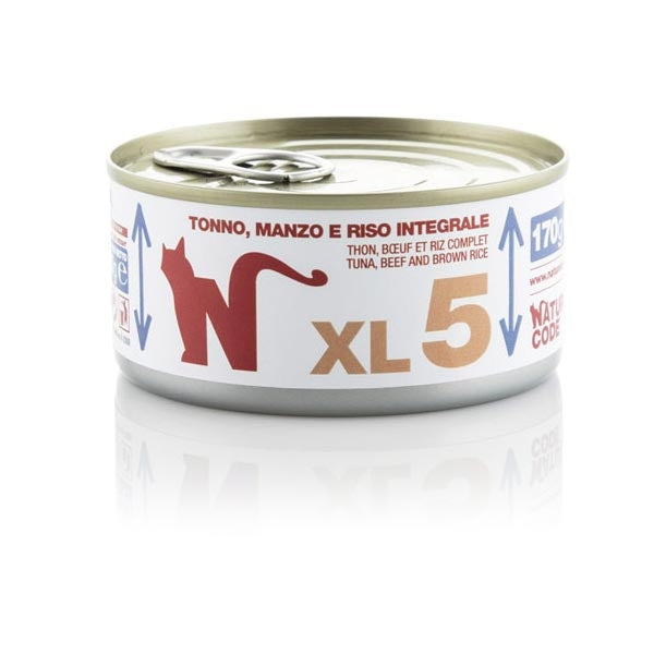 Natural Code - XL 5 con Tonno, Manzo e Riso Integrale