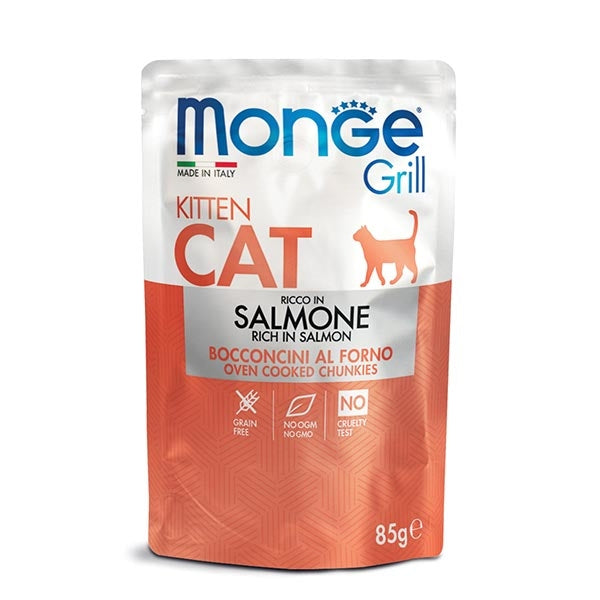 Monge - Grill Kitten Bocconcini in Jelly Ricco in Salmone