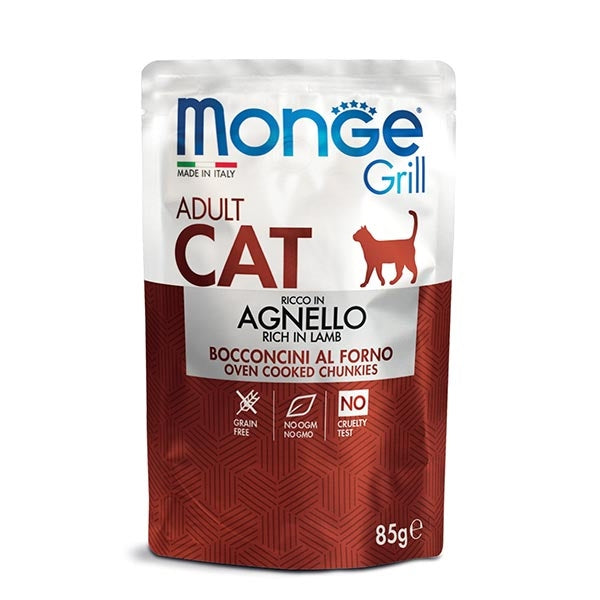 Monge - Grill Adult Bocconcini in Jelly Ricco in Agnello